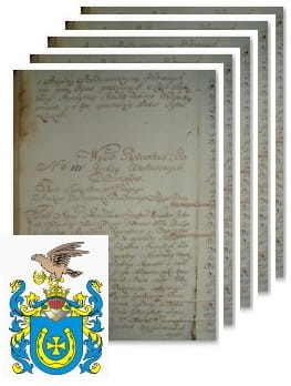 Przykładowe zdjęcie wywodu rodowitości szlacheckiej z 1802 roku, stron 5.jpg