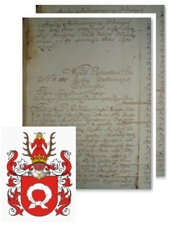 Przykładowe zdjęcie wywodu rodowitości szlacheckiej z 1802 roku, stron 2.jpg