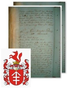 Przykładowe zdjęcie wywodu rodowitości szlacheckiej z 1802 roku, stron 2.jpg