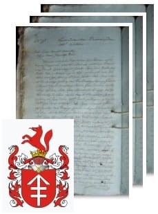 Przykładowe zdjęcie wywodu rodowitości szlacheckiej z 1832 roku, stron 3.jpg