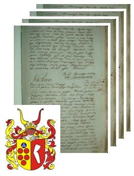 Przykładowe zdjęcie wywodu rodowitości szlacheckiej z 1802 roku, stron 4.jpg