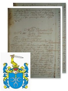 Przykładowe zdjęcie wywodu rodowitości szlacheckiej z 1802 roku, stron 2.jpg