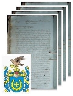 Przykładowe zdjęcie wywodu rodowitości szlacheckiej z 1814 roku, stron 4.jpg