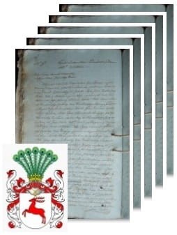 Przykładowe zdjęcie wywodu rodowitości szlacheckiej z 1811 roku, stron 5.jpg