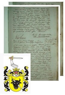 Przykładowe zdjęcie wywodu rodowitości szlacheckiej z 1802 roku, stron 2.jpg