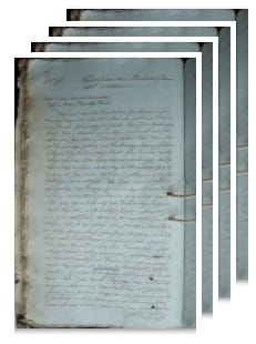 Przykładowe zdjęcie wywodu rodowitości szlacheckiej z 1808 roku, stron 4.jpg
