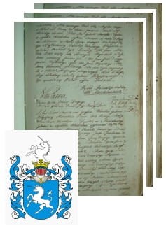 Przykładowe zdjęcie wywodu rodowitości szlacheckiej z 1802 roku, stron 3.jpg