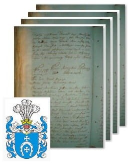 Przykładowe zdjęcie wywodu rodowitości szlacheckiej z 1802 roku, stron 4.jpg