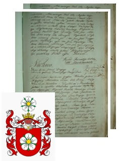 Przykładowe zdjęcie wywodu rodowitości szlacheckiej z 1802 roku, stron 2.jpg