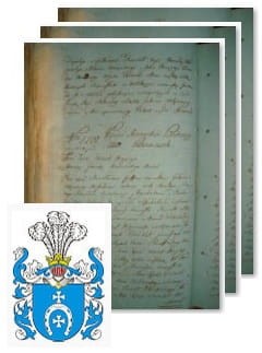 Przykładowe zdjęcie wywodu rodowitości szlacheckiej z 1802 roku, stron 3.jpg