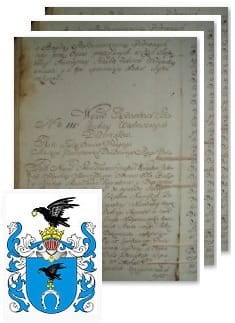 Przykładowe zdjęcie wywodu rodowitości szlacheckiej z 1802 roku, stron 3.jpg