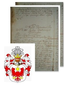 Przykładowe zdjęcie wywodu rodowitości szlacheckiej z 1802 roku, stron 2.jpg