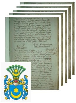 Przykładowe zdjęcie wywodu rodowitości szlacheckiej z 1802 roku, stron 5.jpg