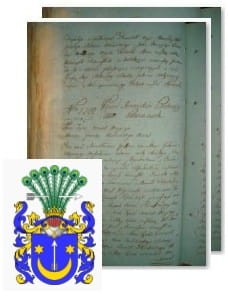 Przykładowe zdjęcie wywodu rodowitości szlacheckiej z 1802 roku, stron 2.jpg