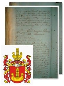 Przykładowe zdjęcie wywodu rodowitości szlacheckiej z 1802 roku, stron 2.jpg