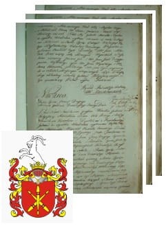 Przykładowe zdjęcie wywodu rodowitości szlacheckiej z 1802 roku, stron 3.jpg