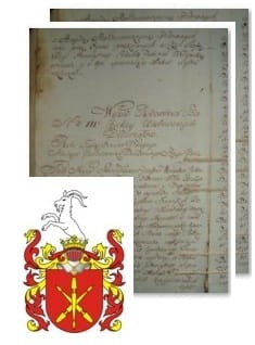 Przykładowe zdjęcie wywodu rodowitości szlacheckiej z 1802 roku, stron 2.jpg