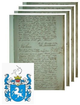 Przykładowe zdjęcie wywodu rodowitości szlacheckiej z 1802 roku, stron 4.jpg