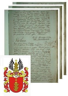 Przykładowe zdjęcie wywodu rodowitości szlacheckiej z 1802 roku, stron 3.jpg