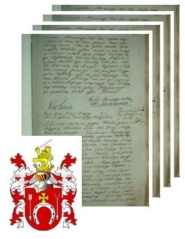 Przykładowe zdjęcie wywodu rodowitości szlacheckiej z 1802 roku, stron 4.jpg