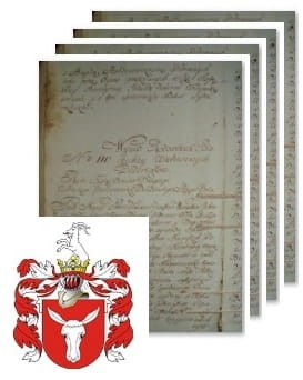 Przykładowe zdjęcie wywodu rodowitości szlacheckiej z 1802 roku, stron 4.jpg