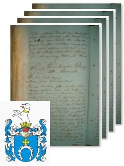 Przykładowe zdjęcie wywodu rodowitości szlacheckiej z 1802 roku, stron 4.jpg