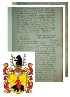 Przykładowe zdjęcie wywodu rodowitości szlacheckiej z 1802 roku, stron 2.jpg