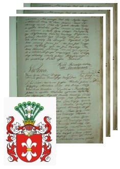 Przykładowe zdjęcie wywodu rodowitości szlacheckiej z 1802 roku, stron 3.jpg