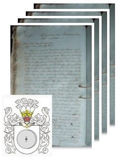 Przykładowe zdjęcie wywodu rodowitości szlacheckiej z 1811 roku, stron 4.jpg