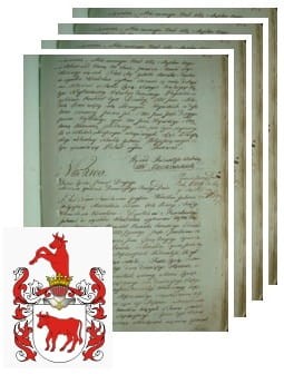 Przykładowe zdjęcie wywodu rodowitości szlacheckiej z 1802 roku, stron 4.jpg