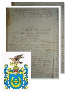 Przykładowe zdjęcie wywodu rodowitości szlacheckiej z 1802 roku, stron 2.jpg