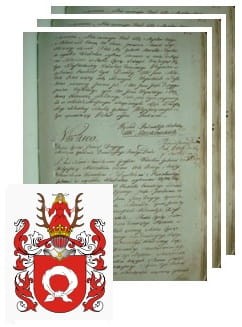 Przykładowe zdjęcie wywodu rodowitości szlacheckiej z 1802 roku, stron 3.jpg