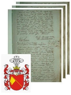 Przykładowe zdjęcie wywodu rodowitości szlacheckiej z 1802 roku, stron 3.jpg