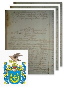 Przykładowe zdjęcie wywodu rodowitości szlacheckiej z 1801 roku, stron 3.jpg
