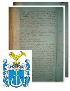 Przykładowe zdjęcie wywodu rodowitości szlacheckiej z 1802 roku, stron 2.jpg