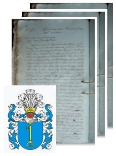 Przykładowe zdjęcie wywodu rodowitości szlacheckiej z 1814 roku, stron 3.jpg