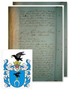 Przykładowe zdjęcie wywodu rodowitości szlacheckiej z 1802 roku, stron 2.jpg