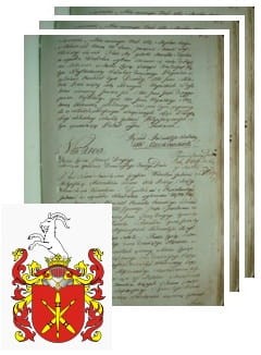 Przykładowe zdjęcie wywodu rodowitości szlacheckiej z 1802 roku, stron 3.jpg