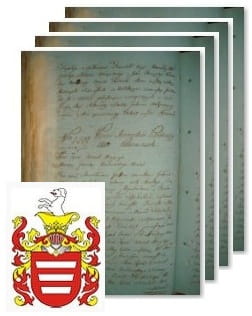Przykładowe zdjęcie wywodu rodowitości szlacheckiej z 1802 roku, stron 4.jpg