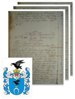 Przykładowe zdjęcie wywodu rodowitości szlacheckiej z 1802 roku, stron 3.jpg