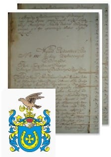 Przykładowe zdjęcie wywodu rodowitości szlacheckiej z 1802 roku, stron 2.jpg