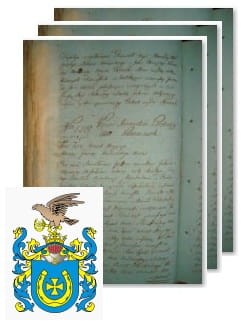 Przykładowe zdjęcie wywodu rodowitości szlacheckiej z 1802 roku, stron 3.jpg