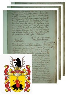 Przykładowe zdjęcie wywodu rodowitości szlacheckiej z 1802 roku, stron 3.jpg