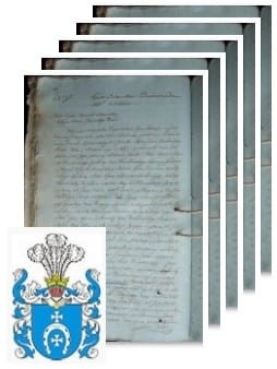 Przykładowe zdjęcie wywodu rodowitości szlacheckiej z 1809 roku, stron 5.jpg