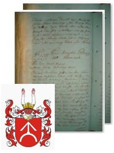 Przykładowe zdjęcie wywodu rodowitości szlacheckiej z 1802 roku, stron 2.jpg