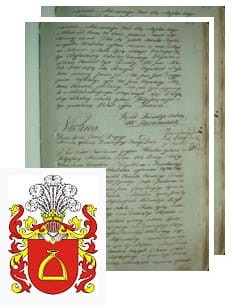 Przykładowe zdjęcie wywodu rodowitości szlacheckiej z 1802 roku, stron 2.jpg