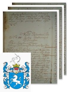 Przykładowe zdjęcie wywodu rodowitości szlacheckiej z 1802 roku, stron 3.jpg