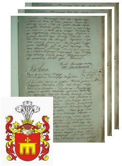 Przykładowe zdjęcie wywodu rodowitości szlacheckiej z 1802 roku, stron 3.jpg
