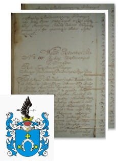 Przykładowe zdjęcie wywodu rodowitości szlacheckiej z 1802 roku, stron 2.jpg