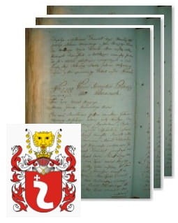 Przykładowe zdjęcie wywodu rodowitości szlacheckiej z 1802 roku, stron 3.jpg